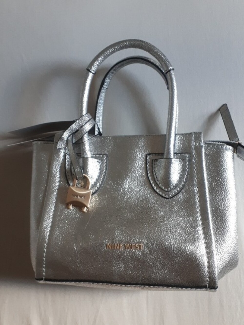 Nine West Silver Camden  Mini Crossbody Bag